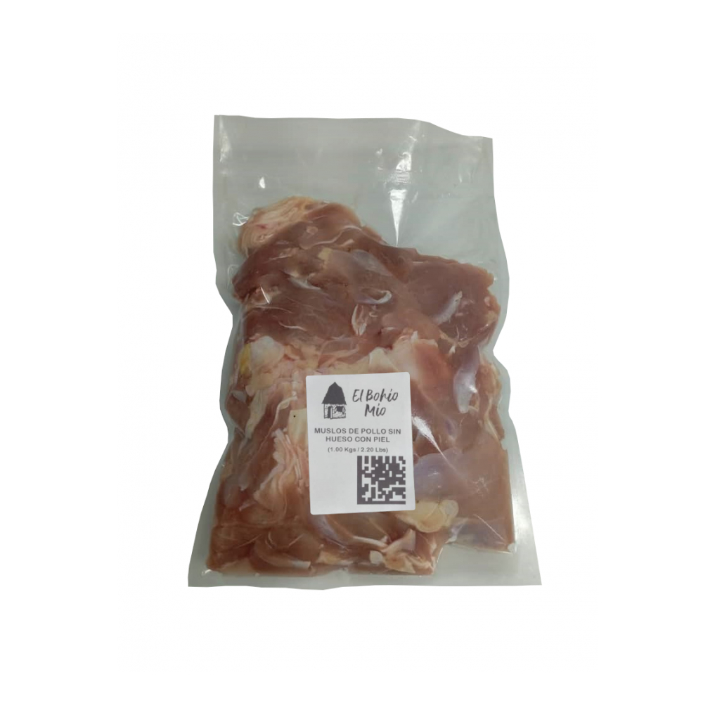 Muslos de pollo sin hueso con piel ( 2 kg / 4.40 lb)