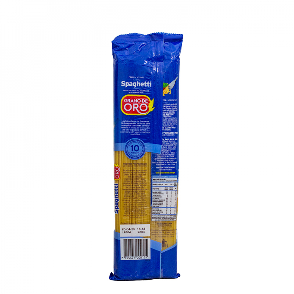 Espaguetis Grano de Oro (500 g  17.63 oz)